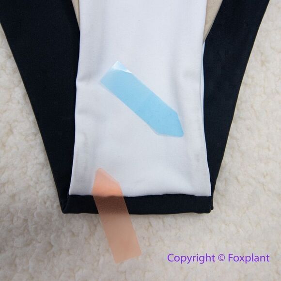 NEW MBM swim one piece swimsuit colorblock, size S - Picture 5 of 16